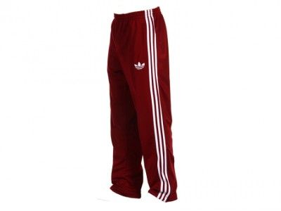 Adidas Originals FIREBIRD ADICOLOR CARDINAL WHITE Track Pants Bottoms 