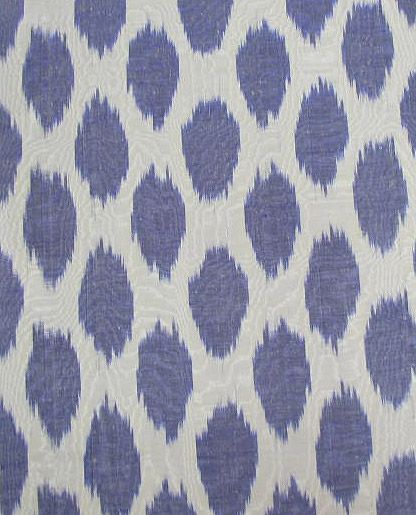 HAND MADE UZBEK Natural SILK IKAT ADRAS FABRIC # 6743  