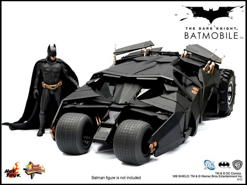 Hot Toys 1/6 The Dark Knight  Batmobile Collectible NEW  