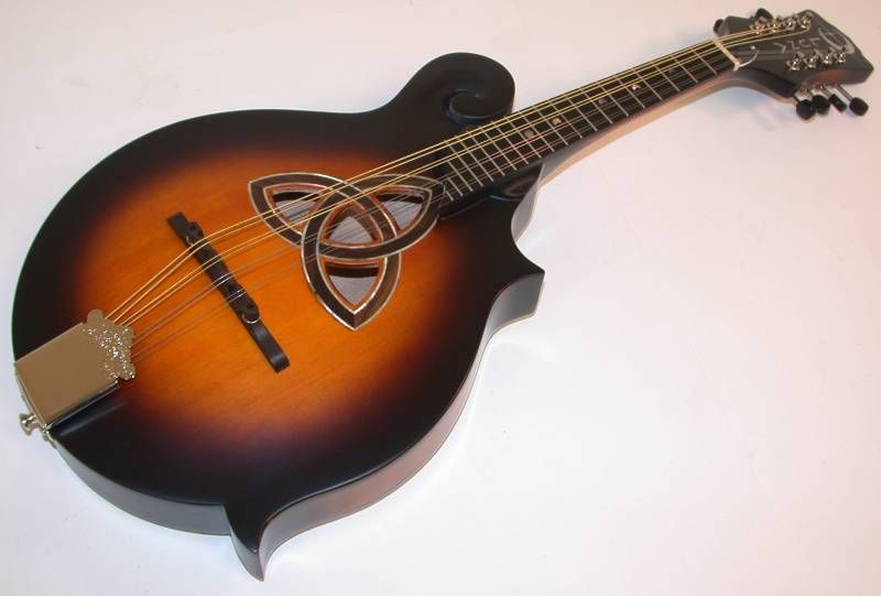 Luna Trinity F Style Mandolin w/ Celtic Inlay, Sunburst  