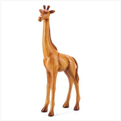 STANDING GIRAFFE FIGURINE Tall African Animal Statue Decor NEW  