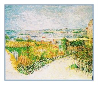 Vincent Van Goghs Vegetable Garden Counted Cross Stitch Chart Free 