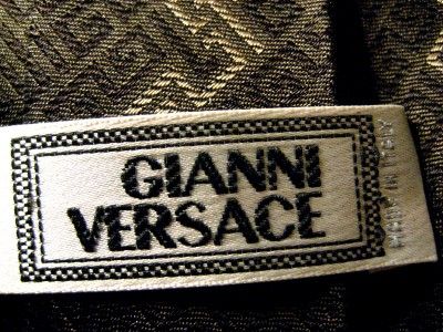 New Gianni Versace stuning man dress silk tie Italy  