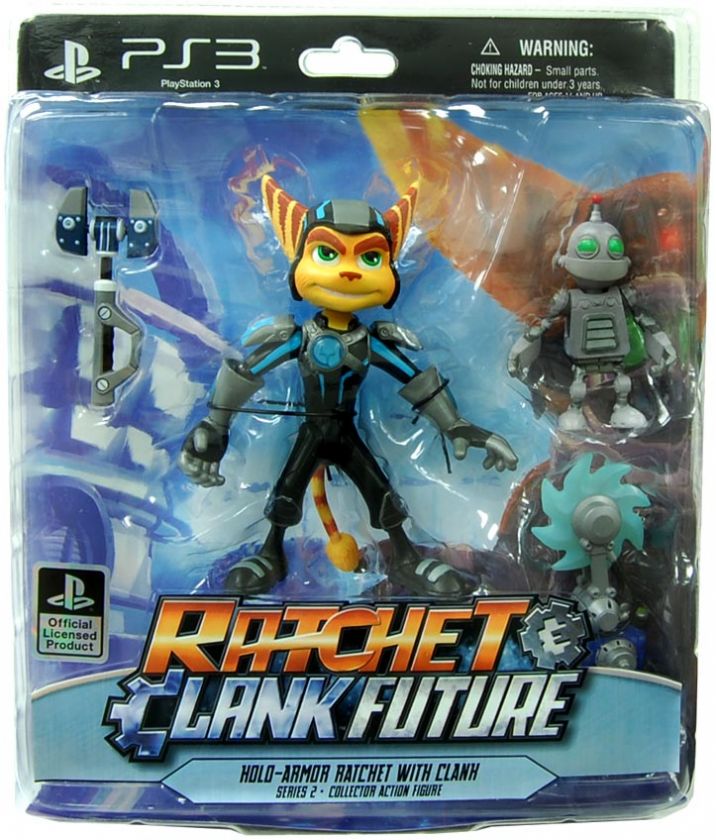 Ratchet & Clark Series 2 Holo Armor Ratchet With Clank Figure