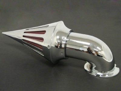 2008+ CHROME HARLEY TOURING SPIKE AIR CLEANER FILTER KIT  