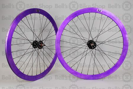 Velocity B43 Track Wheels PURPLE BLACK Fixed Gear Deep 072774725441 