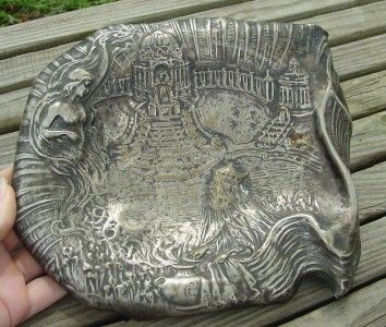 RARE ANTIQUE 1904 VEILED PROPHET SILVERPLATE BOWL LOOK  