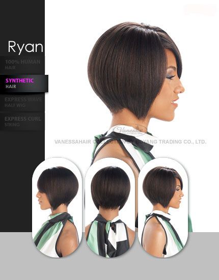 RYAN VANESSA WIG SHORT SYNTHEIC WIG BANG WIG BOB WIG STRAIGHT WIG 