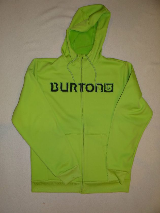 NEW BURTON ANALOG MENS BONDED DRYRIDE WORDMARK FULLZIP HOODIE JACKET 