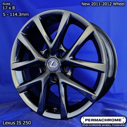 OEM LEXUS IS250, IS350 17 BLACK CHROME WHEELS EXCHANGE  