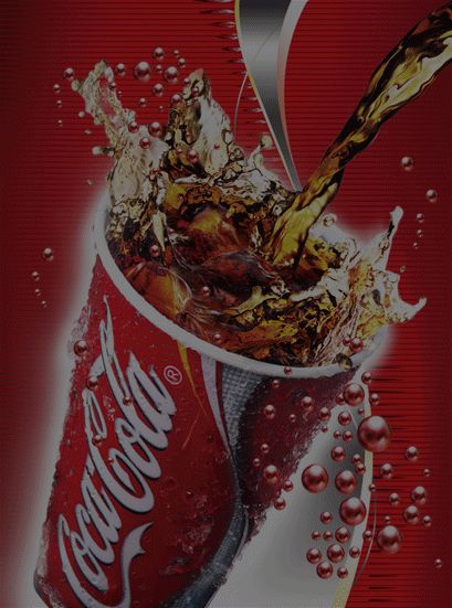 Animated LED Light Box Sign Coke Coca Cola, Bar Liquor  