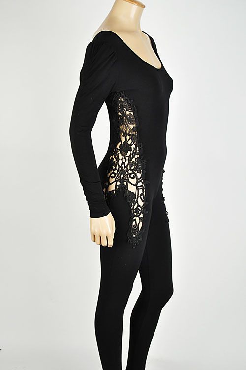 Unitard/Leotard with Lace Trim Bodysuit. 4 Colors  