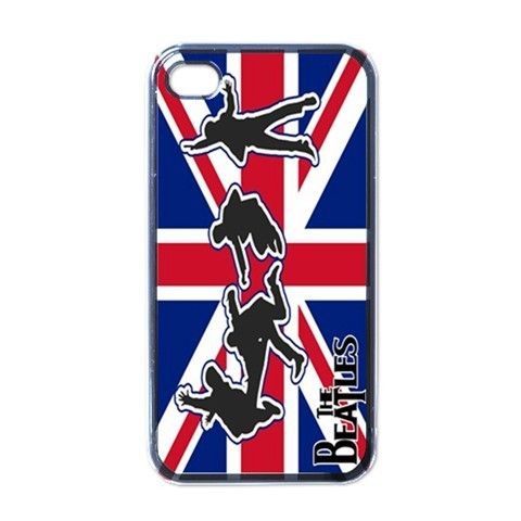 NEW The Beatles UK Flag Rock Band iPhone 4 Cover Hard Case Must Buy 