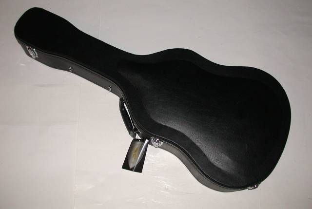 features square neck guitar case archtop design plush lined interior