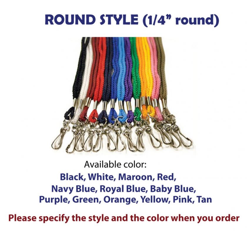 Lot of 25 NECK Lanyards + Badge Holders FREE SHIP SALE  