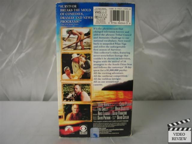 Survivor   Season One Greatest & Most Outrageous VHS 097368604636 