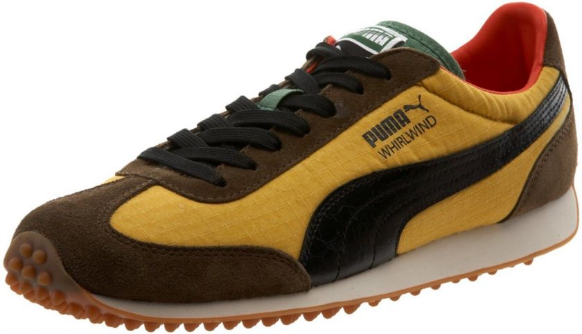 Puma Mens Whirlwind Jamaica Fashion Sneaker Spectra Yellow/Teak/Black 