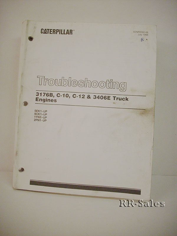 Caterpillar 3406E C10 C12 3176B Troubleshooting Manual  