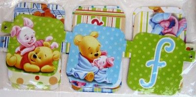 BABY POOH Baby Shower jointed banner PARTY FELICIDADES  
