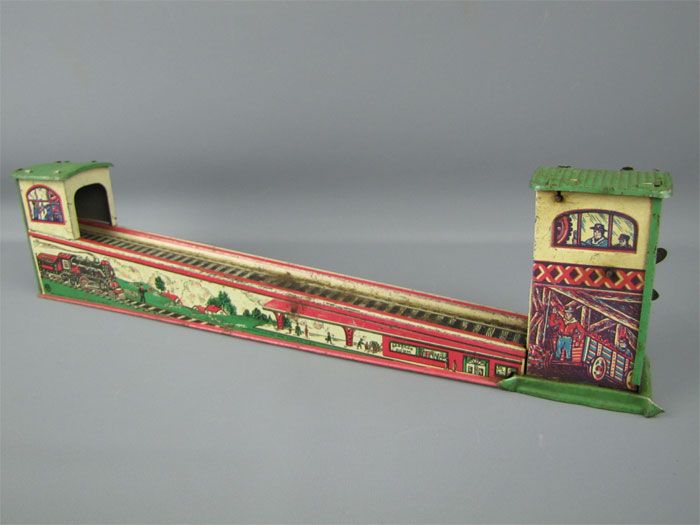 Rare Vintage Marx Wind Up Tin Toy Litho Train Tram Part  