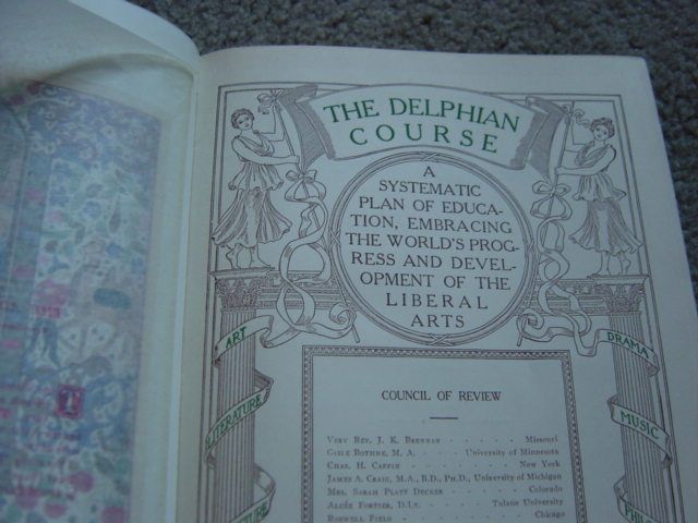 The Delphian Course 10 Volumes Complete Set 1913  