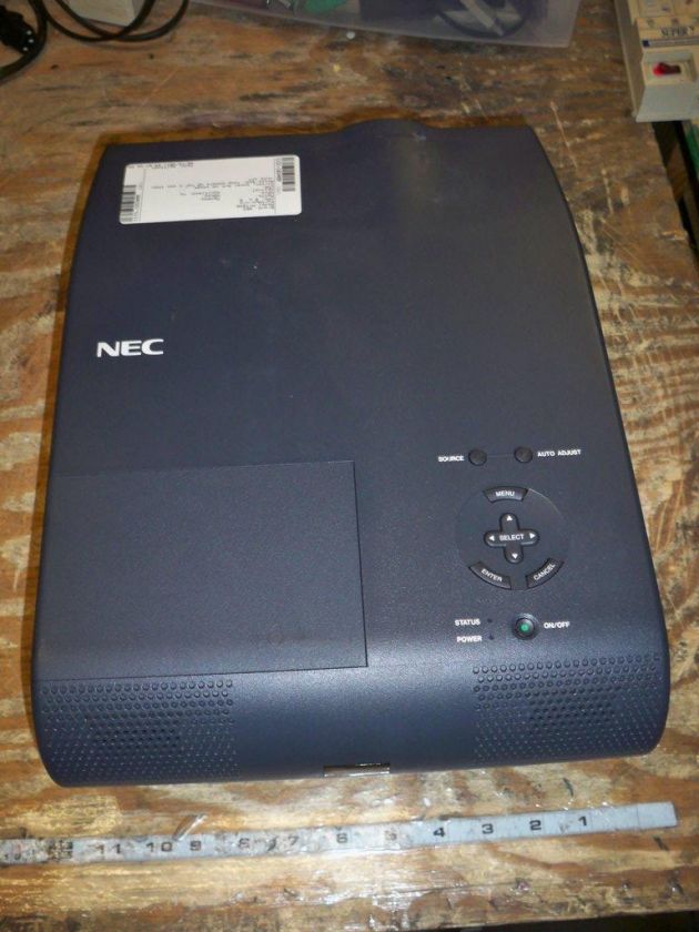 NEC MultiSync MT1040 LCD Video Projector +lamp bad PRTS  