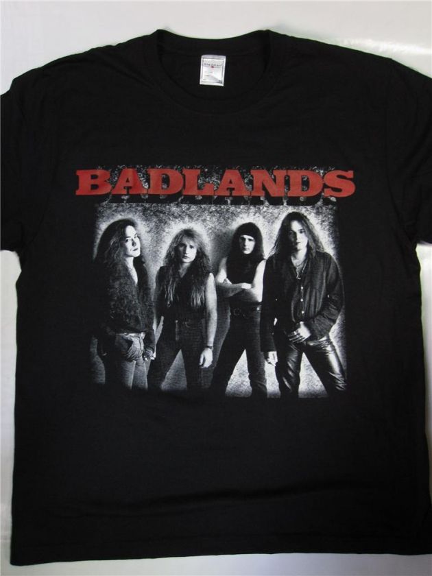 Badlands   s/t / Ray Gillen/ Jake E. Lee / Eric Singer T SHIRT  