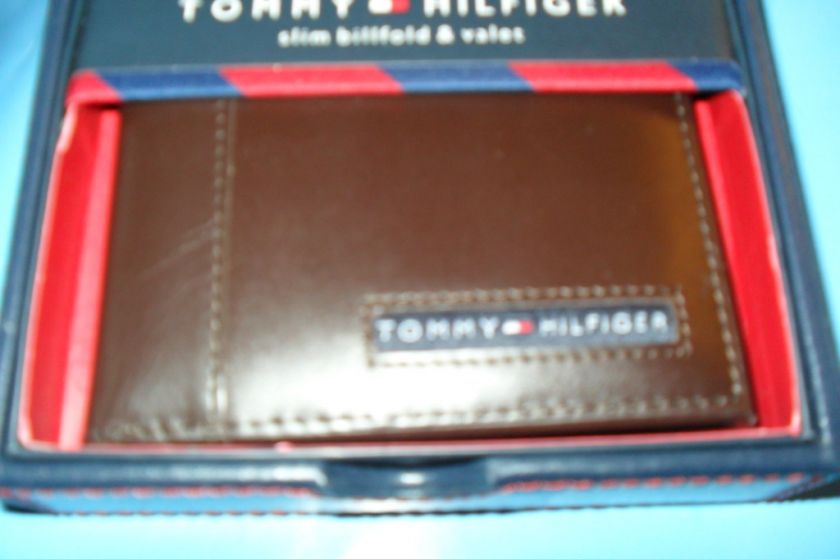 NEW SLIM BILLFOLD & VALET BY TOMMY HILFIGER  