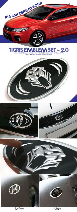 KIA 2010 Cerato Forte Koup Tigris 2.0 Emblem Set 7EA  