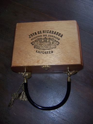 Vintage Cigar Box Purse Box  