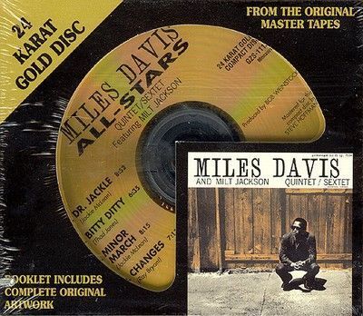   Paperwork for DCC CD MILES DAVIS ALL STARS Quintet / Sextet  