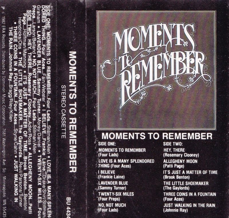   to Remember   K Tel / Orig (Cassette 1982) NM 022775044348  