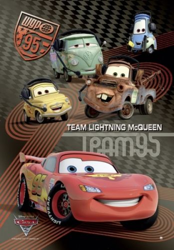 CARS 2   MOVIE POSTER (TEAM LIGHTNING MCQUEEN)  