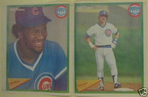 1984 Chicago Sun Times Cubs Poster Lee Smith Ron Cey  