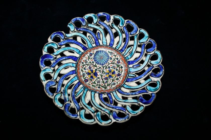 BEGINING OF 20TH CENTURY OLD ANTIQUE OTTOMAN TURKISH KUTAHYA CERAMIC 