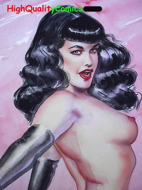 Original, BETTIE BETTY PAGE, Olivia De Berardinis, 1990  