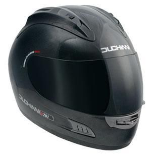 Duchinni D701 Motorcycle Helmet Large Matt Black Bike Crash Lid  