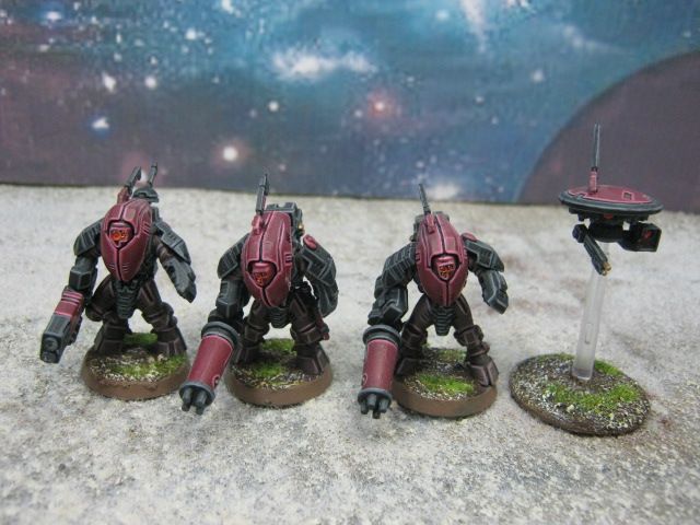 Warhammer 40K DPS painted Tau XV25 Stealth Team TE005  