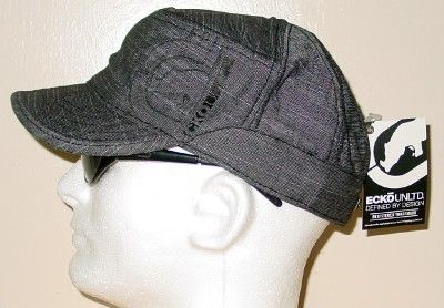 NWT Authentic Ecko RHINO Silicon Military Hat S/M Black  