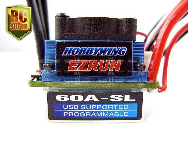 eZRun Combo B5 8.5T 4000kv Motor 60A ESC Program Card  