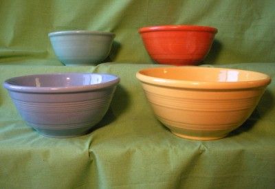 Matched Set of 4 Pacific Pottery Mixing Bowls  