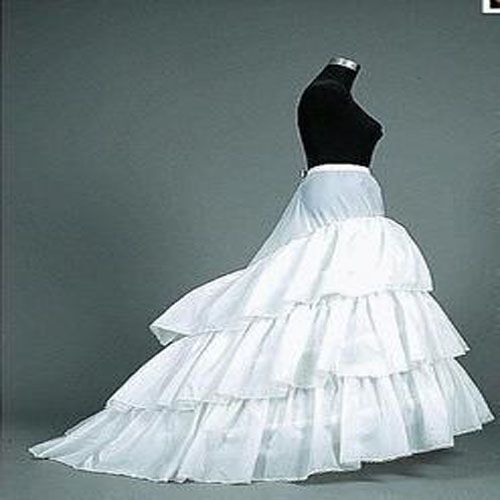 New Bridal Accessories 2 hoop 3 Layer white fishtail wedding dress 