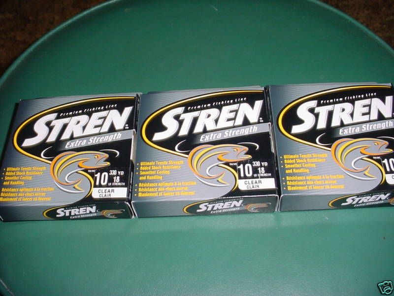 Rolls of Stren Extra Strenght Clear 10LB/330YDS  