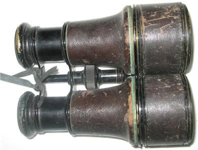 Antique French Lemaire Fabt Paris Binoculars with Leather Exterior 