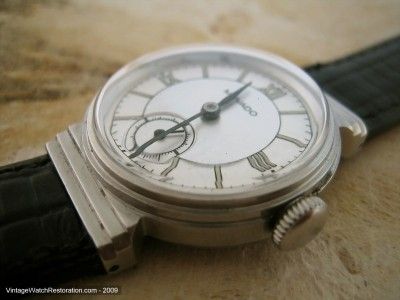 Early Movado Gem with Deco Stepped Lugs, Manual (Ref. 258)  