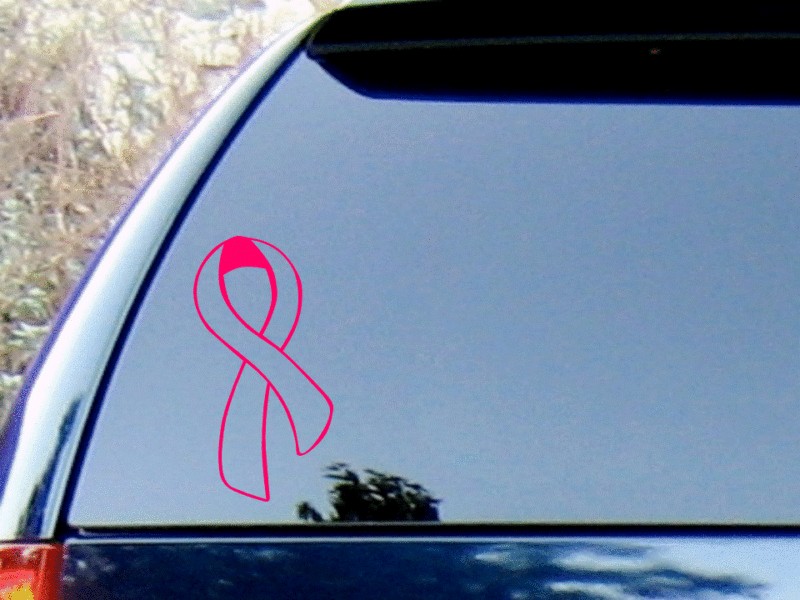 Breast Cancer Ribbon Vinyl Decal Sticker HIGH QUALITY  