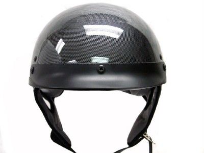 CARBON Fiber Motorcycle Half Helmet Scooter DOT Biker~S  