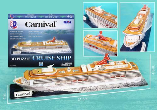 Carnival Cruise Ship 3D Jigsaw Puzzle Puzz3d, Brand New  