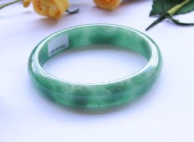   Natural A Grade Untreated Spinach Green Jadeite Jade Bangle $7000