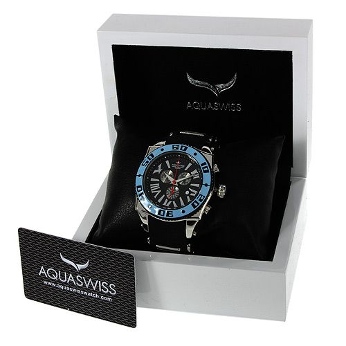 AQUASWISS sw1062xg Mens Date Watch   Retail $1,800  